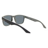 SPARTAN Polarised Rectangle Floating Sunglasses with Black Frame back left view