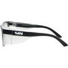 Safe & Sound Black Wrap Around Safety Glasses Medium Impact Resistant left view