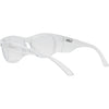 Safe & Sound Wrap Around Safety Glasses with Clear Frame back left view