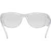 Safe & Sound Wrap Around Safety Glasses with Clear Frame inside view