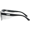 Safe & Sound Wrap Around Safety Sunglasses with Black Frame left view