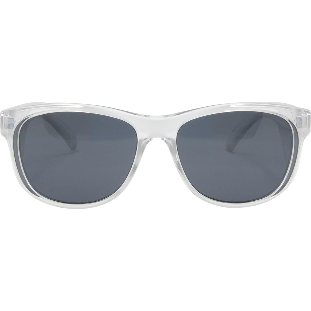 Safe & Sound Wrap Around Safety Sunglasses with Clear Frame front view