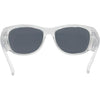 Safe & Sound Wrap Around Safety Sunglasses with Clear Frame inside view