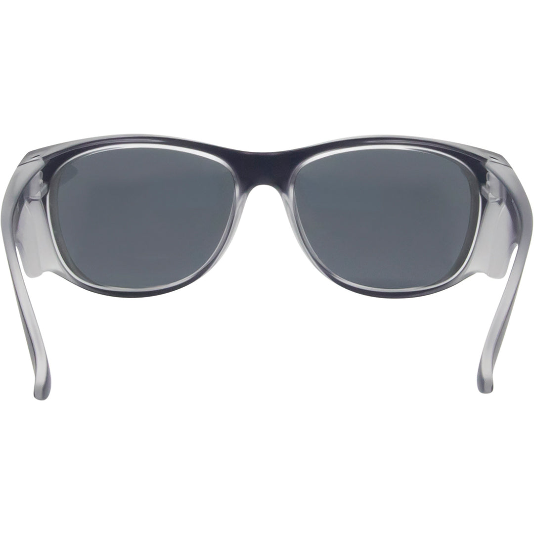 Safe & Sound Wrap Around Safety Sunglasses with Navy Frame inside view