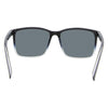 Skylark Polarised Rectangle Sunglasses with Black Frame inside view
