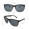 Skylark Polarised Rectangle Sunglasses with Black Frame measurements