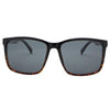 Skylark Polarised Rectangle Sunglasses with Black Tortoise Shell Frame front view