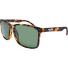 Skylark Polarised Rectangle Sunglasses with Tortoise Shell Frame front left view