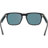 Spartan Polarised Rectangle Sunglasses with Matt Black Frame and red mirrored lens inside view