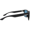 Spartan Polarised Rectangle Sunglasses with Matt Black Frame and red mirrored lens right view