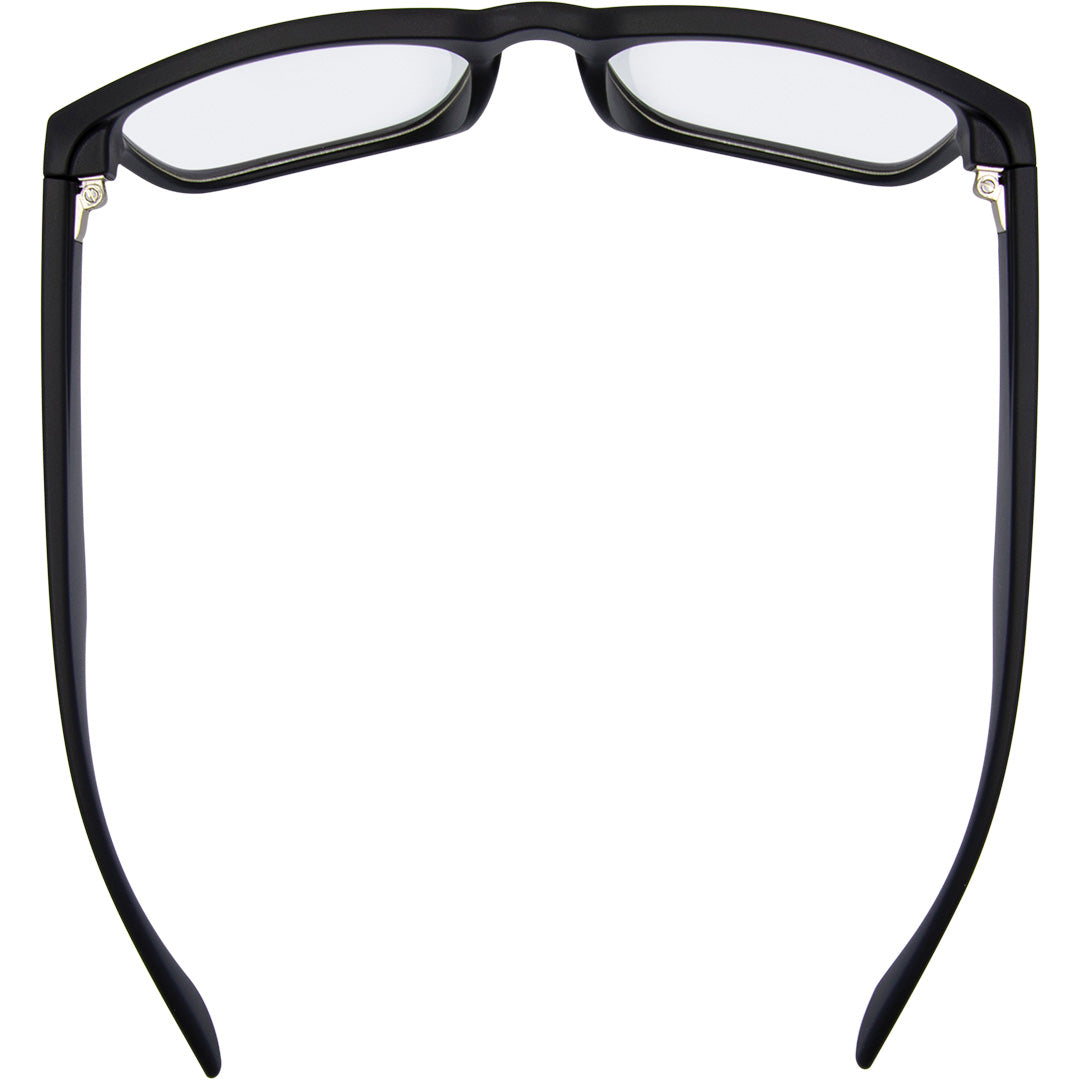 Spartan Rectangle Blue Light Glasses with Black Frame top view