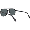 THE BOSS Polarised Aviator Sunglasses with Black Frame back left view