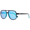 THE BOSS Polarised Blue Aviator Mirrored Sunglasses front left view