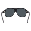 THE CARTEL Polarised Aviator Sunglasses with Black Frame inside view