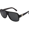 THE CARTEL Polarised Black Aviator Sunglasses made with an inner print design