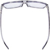 THE DUKE Aviator Blue Light Clear Frame Glasses with Grey Frame top view