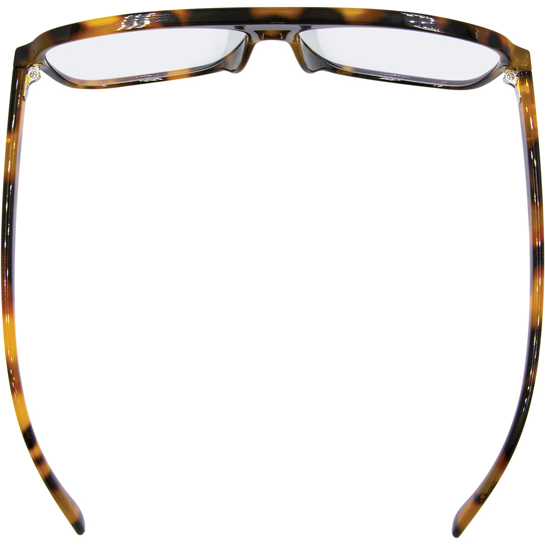THE DUKE Aviator Blue Light Glasses with Tortoise Shell Frame top view
