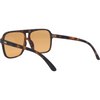 THE DUKE Aviator Sunglasses with Tortoise Shell Frame and Brown lens back left view