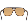 THE DUKE Aviator Sunglasses with Tortoise Shell Frame and Brown lens inside view