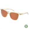 The Game Changer Polarised Light Brown Square Sunglasses made of recycled plastic