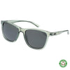 The Game Changer Polarised Square Sunglasses with Green Frame front left view