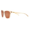 The Game Changer Polarised Square Sunglasses with Light Brown Frame and Brown lens side view