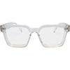 Topshelf Clear Frame Square Blue Light Glasses front view