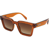 Topshelf Polarised Brown Square Sunglasses made of recycled plastic