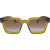 Topshelf Polarised Green Square Sunglasses front view