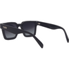 Topshelf Polarised Square Sunglasses with Black Frame back left view