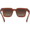 Topshelf Polarised Square Sunglasses with Brown Frame inside view