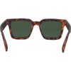 Topshelf Polarised Square Sunglasses with Tortoise Shell Frame inside view