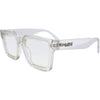 Topshelf Square Blue Light Glasses with Clear Frame front left view