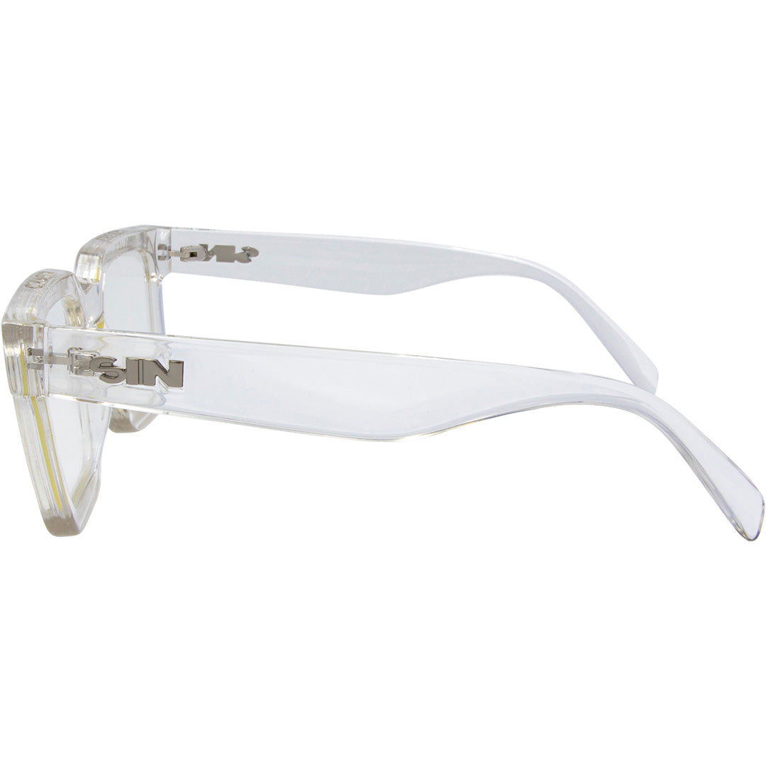 Topshelf Square Blue Light Glasses with Clear Frame left view