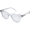 Vegas Clear Frame Round Blue Light Glasses made of recycled plastic