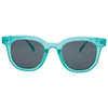 Vegas Polarised Neon Blue Round Sunglasses front view