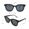 Vegas Polarised Round Sunglasses with Black Frame measurements