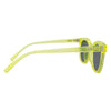 Vegas Polarised Round Sunglasses with Neon Yellow Frame right view