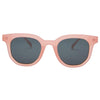 Vegas Polarised Round Sunglasses with Pink Frame front view
