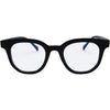 Vegas Round Blue Light Glasses with Black Frame front view