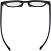 Vegas Round Blue Light Glasses with Black Frame top view