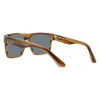 Vespa II Polarised Square Sunglasses with Brown Frame back left view