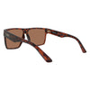 Vespa II Polarised Square Sunglasses with Tortoise Shell Frame back left view