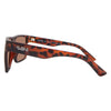 Vespa II Polarised Square Sunglasses with Tortoise Shell Frame left view