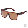 Vespa II Polarised Tortoise Shell Square Sunglasses front left side view