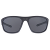 WAYWARD Polarised Matt Black Rectangle Floating Sunglasses front view