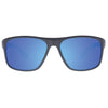 WAYWARD Polarised Mirrored Blue Wrap Around Sunglasses front view