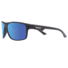 WAYWARD Polarised Mirrored Wrap Around Sunglasses with Blue Lens front left view