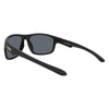 WAYWARD Polarised Rectangle Floating Sunglasses with Matt Black Frame back left view