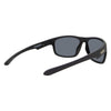 WAYWARD Polarised Rectangle Floating Sunglasses with Matt Black Frame back right view